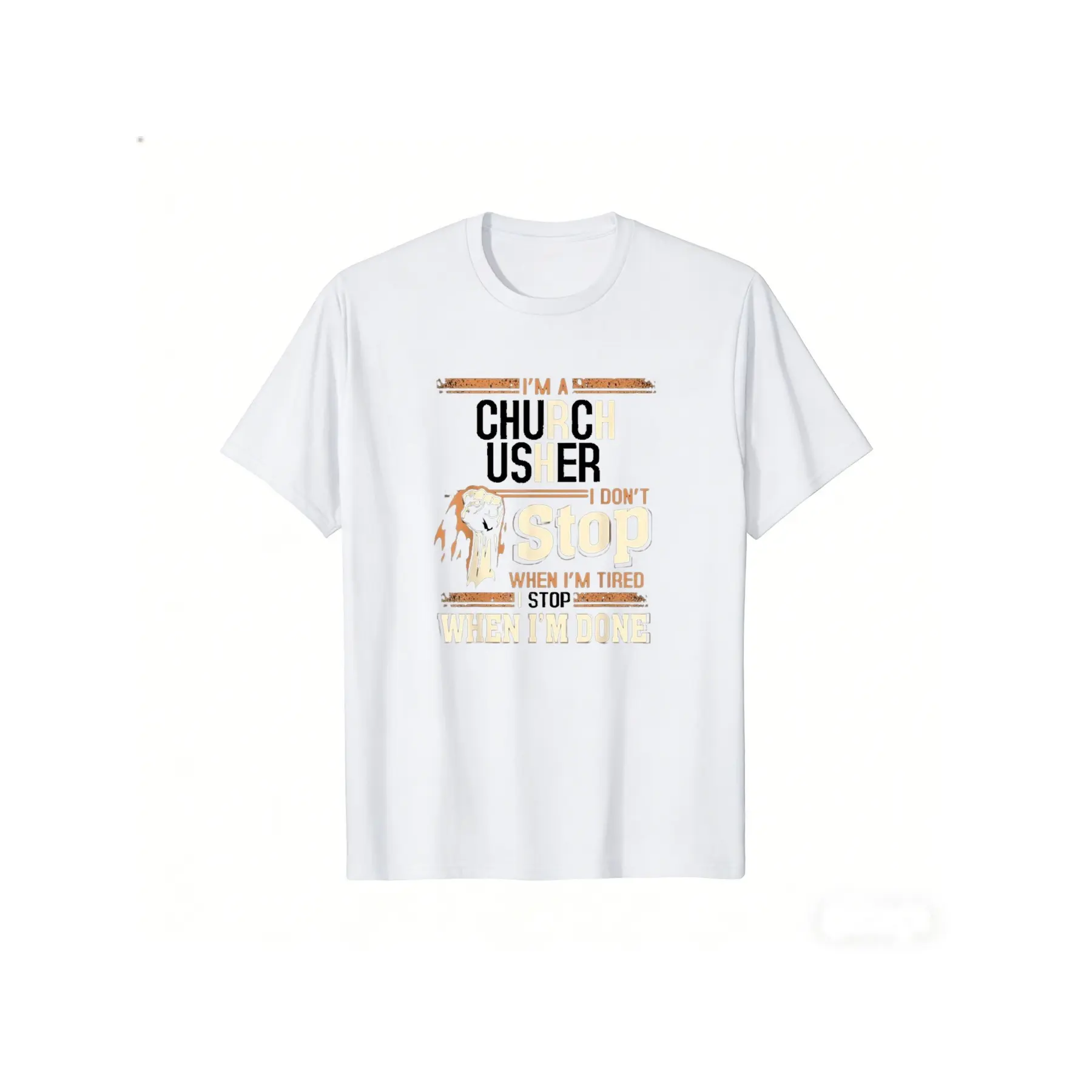 Men'S Christian Usher Ministry T Shirt I'M a Churc unisex soft cotton short sleeve t shirt, vintage graphic casual tee for men women teens, perfect birthday holiday gift for camping travel gym daily street  wear