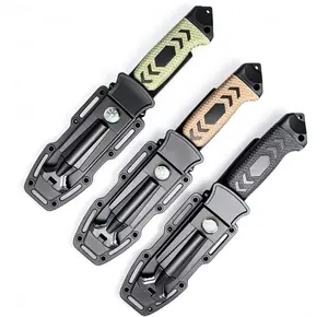 Fixed-Blade Tool EDC for Sports Outdoor Camping Hiking Bear Paw Lockback Pocket Knife