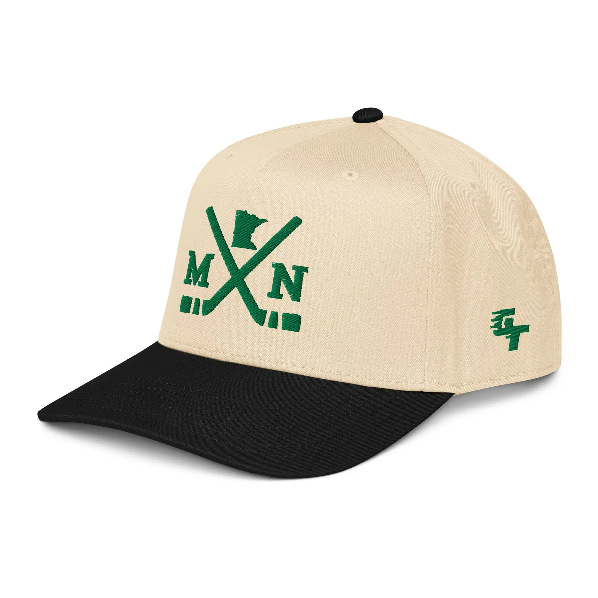 Minnesota Hockey Sticks Classic MN Snapback Cap Baseball Hat