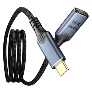 3.3ft/1 M usb c to usb c Extension  Compatible with Thunderbolt 5, high Speed 80gbps Data Transfer,240w USB 5.0 type c Male to Female Extension  5A  ,8K/16K Video Display