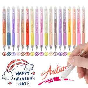 Multi-Color Erasable Gel Pen Set 12/24/36 Colors 0.7mm Clicker High-Capacity Ideal for Student Note-taking Office Document Annotation Planner Organization & Creative Journaling