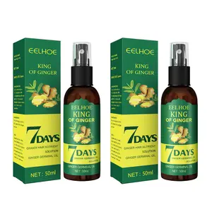 2pcs EELHOE Ginger Hair Oil & Biotin Hair Serum, 7-Day Ginger Nourishing Scalp Massage for All Hair Types, Hydrating Hair
