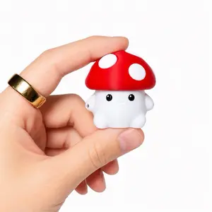 Cute Mushroom Clicker Fidget Toy, 3D Printed Portable Tactile Unisex Stress & Anxiety Relief Product, Satisfying Desk Clicker Pocket Gift