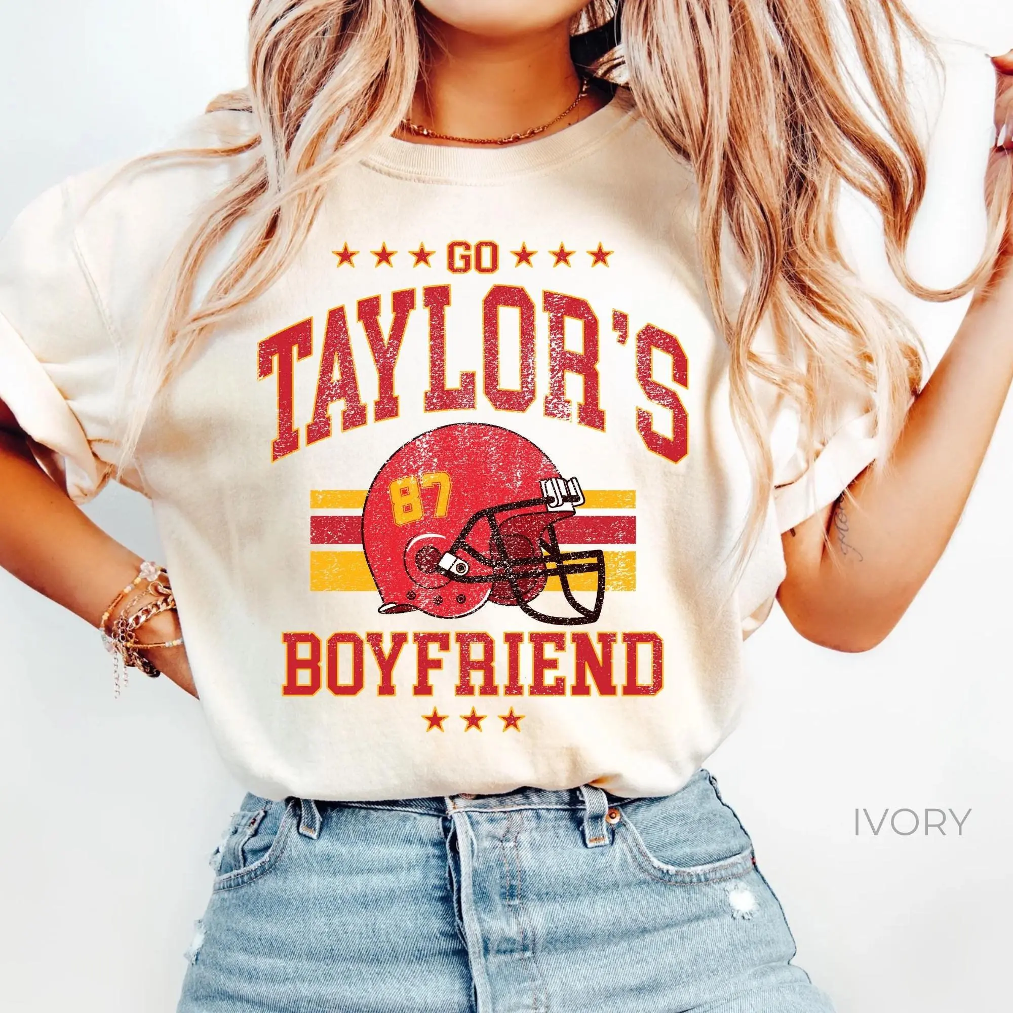 Vintage Go Taylor's Boyfried Shirt, Trendy Kansas City Fan Shirt, Karma 87 Shirt, Game Day Tshirt, Taylor Travis Fan Shirt