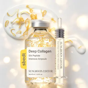 Anti-Aging Face Serum, 3 PACK Silk Lifting Peptide Ampoule, Korean Skincare Wrinkle Care Serum with Peptides & Deep Collagen, Plumping Smoothing Firming Facial Serum, 30ml