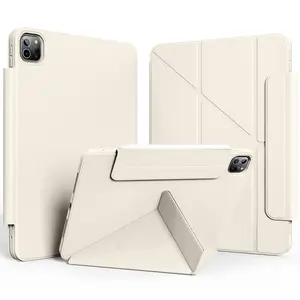Magnetic Auto Sleep/Wake Tablet Case, 1 Count Tablet Protective Cover, Tablet Protector Compatible with iPad Air 13 inch iPad Pro 11 inch, Tech Accessories, Durability, Tablet Stand Holder