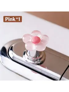 Cute Flower Toilet Button Nail Art Special Bathroom Water Tank Switch Button Universal Toilet Presser