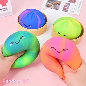 Glitter Dumpling Stress Relief Toy, Colorful Sensory Plaything, Soft Slow-Rebound Pressure Release, Perfect for Parties & Gifts, Stress Relief Fidgeting