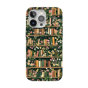 Casely iPhone 14 Pro Max Case | Book Nook | Floral Library | Compatible with MagSafe | Classic Ultra Thin Design