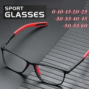 Unisex Ultralight Silicone TR Sports Myopia Glasses Anti Blue Light Men Basketball Anti-Shedding Eyewear Prescription Eyeglasses