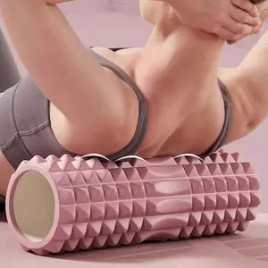 Foam Yoga Massage Roller, Muscle Relaxation & Flexibility, Deep Tissue Texture Surface, Ideal for Yoga, Pilates, Fitness Exercise