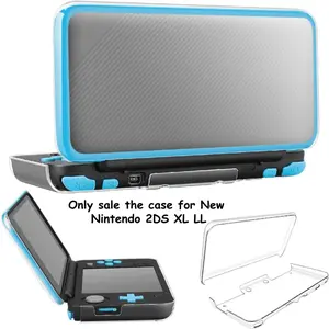 Transparent Clear Crystal Protective Cover Case Shell for Nintendo New 2DS LL/XL Console