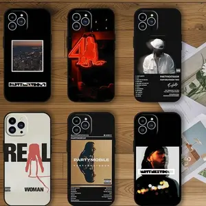 Rapper P-Partynextdoor Phone Case For IPhone 12 11 13 14 15 16 Max Pro Plus Black Soft Silicone Cover IPhone 16 Case Premium Phone Case Deals For You