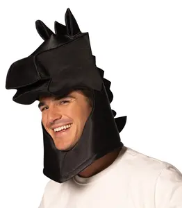 Ultimate Deluxe Black Knight Chess Headpiece Mask