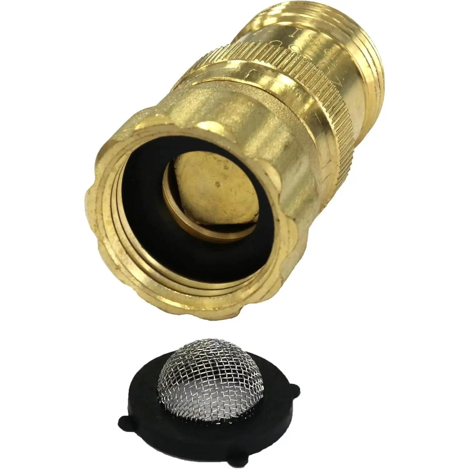 Heavy Duty Brass Pressure Regulator 25 PSI for Drip Irrigation System and Soaker Hose with 3/4" Thread Connection