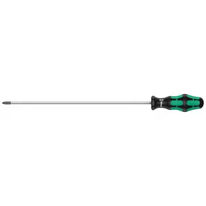 Wera 05008730001 Kraftform Plus 350 PH Phillips Screwdriver, Without Lasertip, PH 2 Head, 12" Blade Length