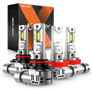 2014 Chevrolet Silverado 3500 HD 9005/HB3 H11/H9/H8 160W 6500K White IP68 LED Headlight Bulbs 2Pairs SEALIGHT X1S