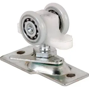 212 MAIN Adjustable Pocket Door Roller Assembly (Model 250638) - Nylon Ball Bearing, Plastic Tires, Quiet Operation, Durable J-Track Fit for Home Improvement Building Supplies
