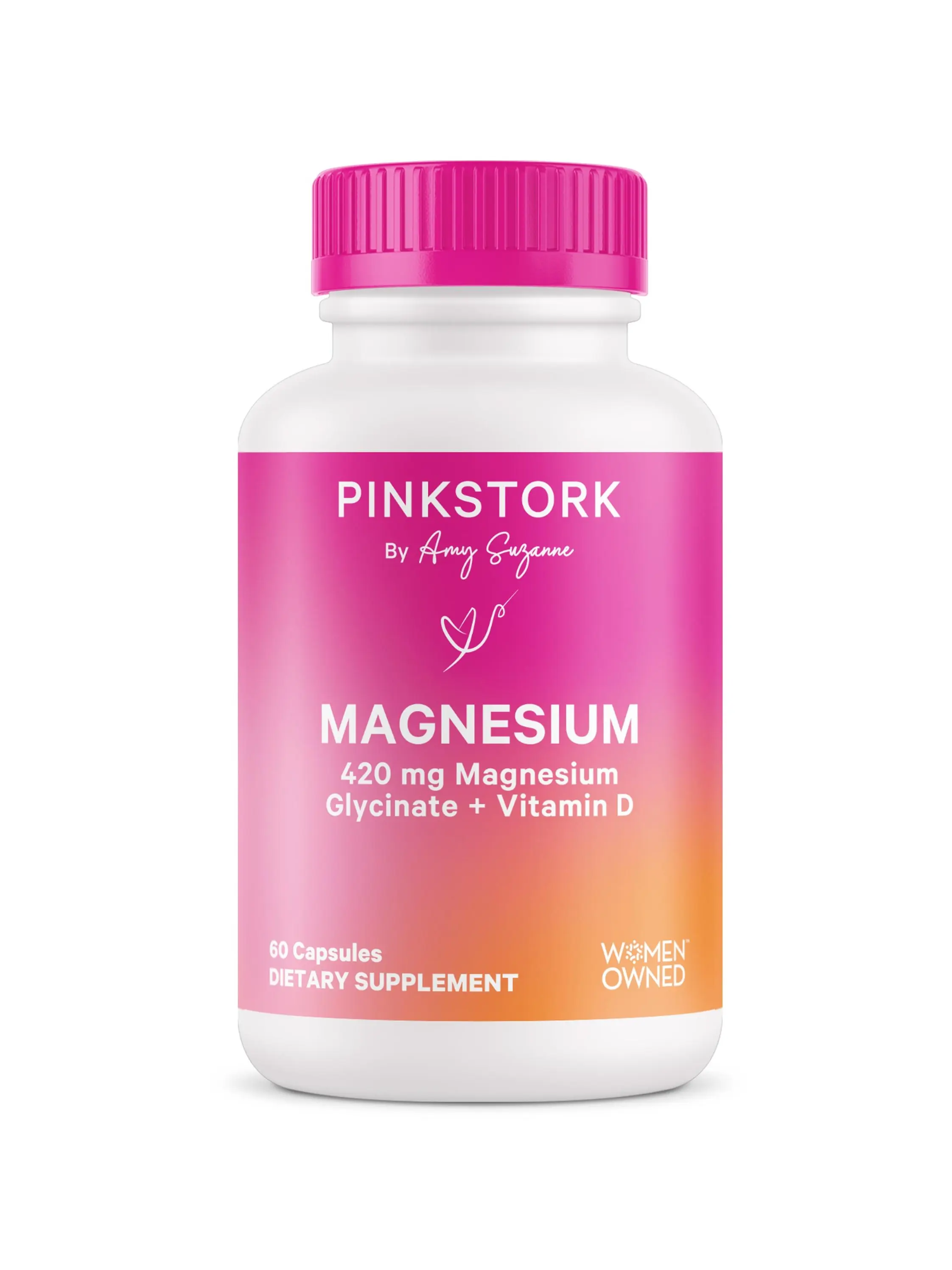 Pink Stork Magnesium Exclusive Bundle - 420 mg Magnesium Glycinate ...