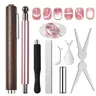 8 counts Double-Ended French Cat Eye Magnets Little Magic Wand Cat Eye Tool Cigar Magnet Nail Tools Nail Art Tools Nail Art Equipment