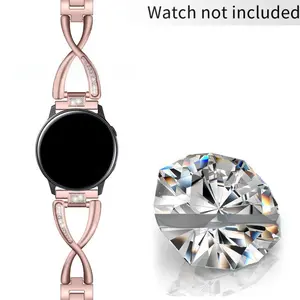 GIROUETTE X-shaped Elegant Design Watch Band, Stylish Watch Band for Samsung Galaxy Watch 3 Active 2 Gear S2/3 40mm 44mm Classic 43mm 47mm Watch GT 2/3 Pro for Amazfit GTR Garmin Ticwatch Fossil Smartwatch