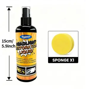 Car Headlight Restoration Fluid, Automotive Headlight Oxidation Yellowing Scratch Blur Fixer, Crystal Plating Coating Refurbishment Agent for Car Washing & Maintenance