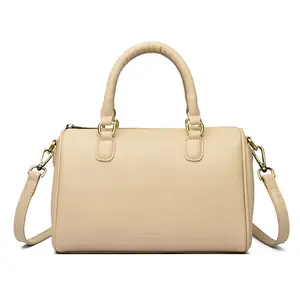 Roselle Cylindrical Shoulder Handbag, PU, 25 x 12 x 17 cm