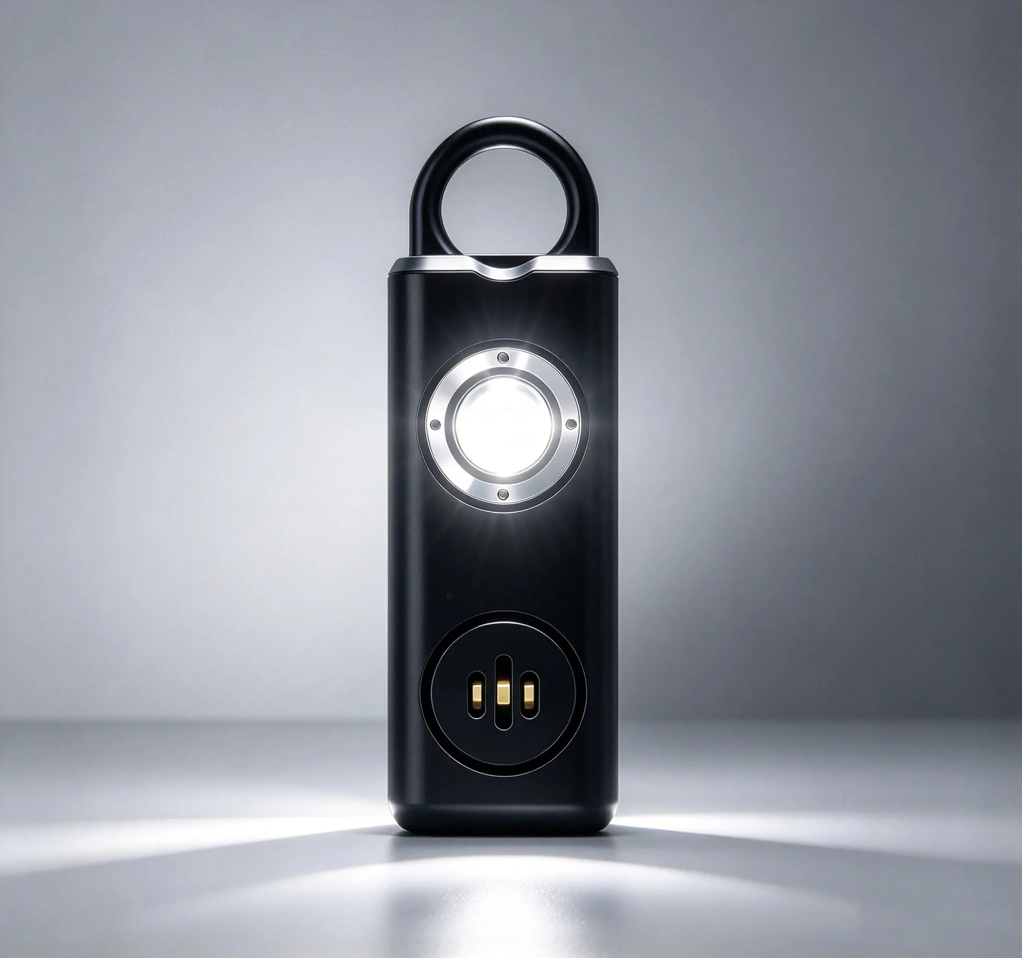 Unisex Multifunctional Keychain - 130dB Self-Defense Emergency SOS Alarm, ABS Plastic Key Ring Accessory, Dual LED Strobe Lights, Personal Safety Tool for Outdoor & Daily Use (Home Supplies, Party Bags & Gifts)