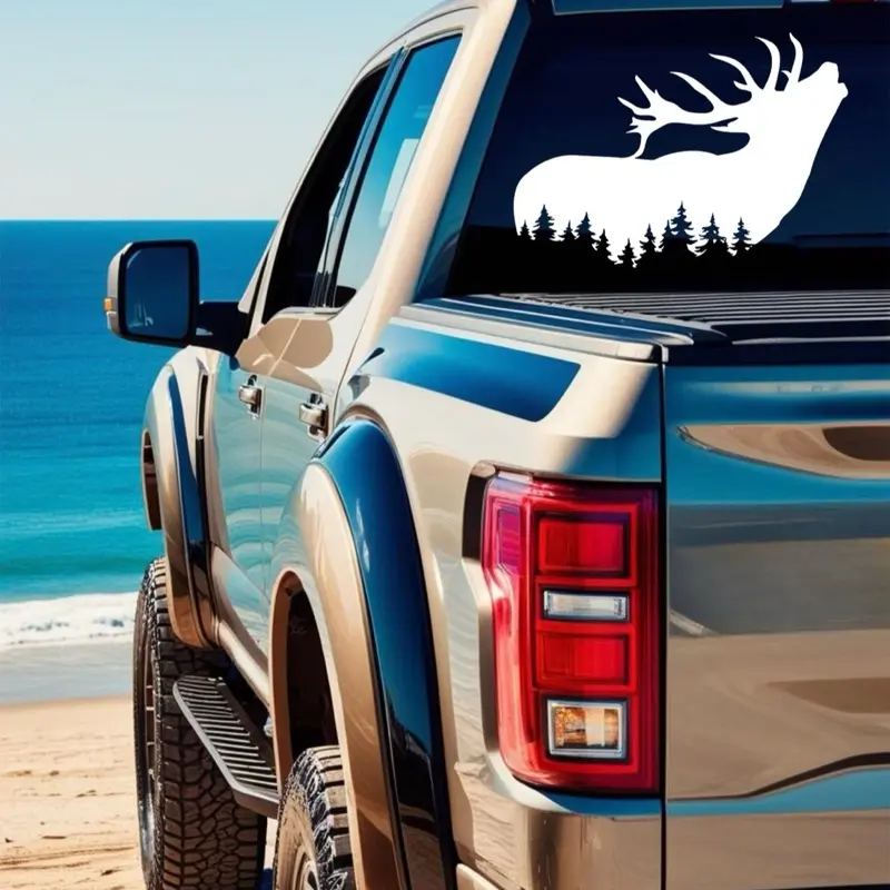 Elk Decal for Car Yeti Cup Cooler or Any Hard Surface Awesome Design Perfect for Vehicle Personalization