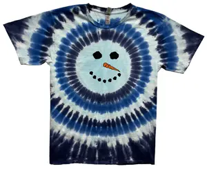 Snowman Youth tie dye t-shirt