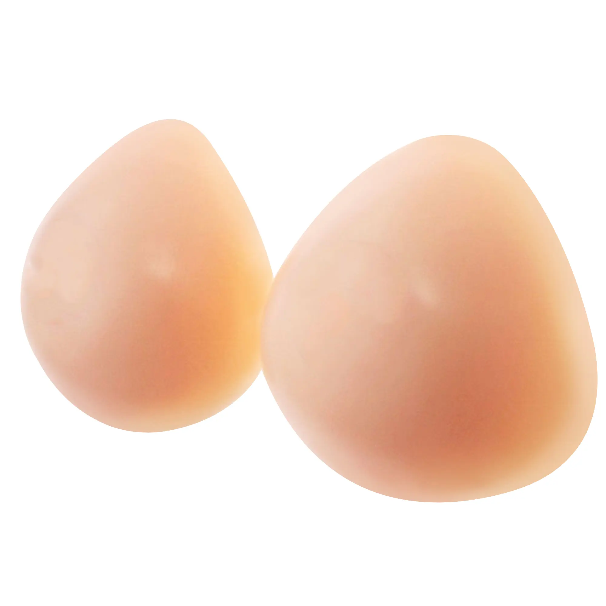 NORFULL Silicone Breast Forms Triangle Fake Breast Enhancer With Nipple For Mastectomy Crossdresser 1 Pair