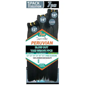 PERUVIAN BLOW OUT YAKI WEAVE 7PCS