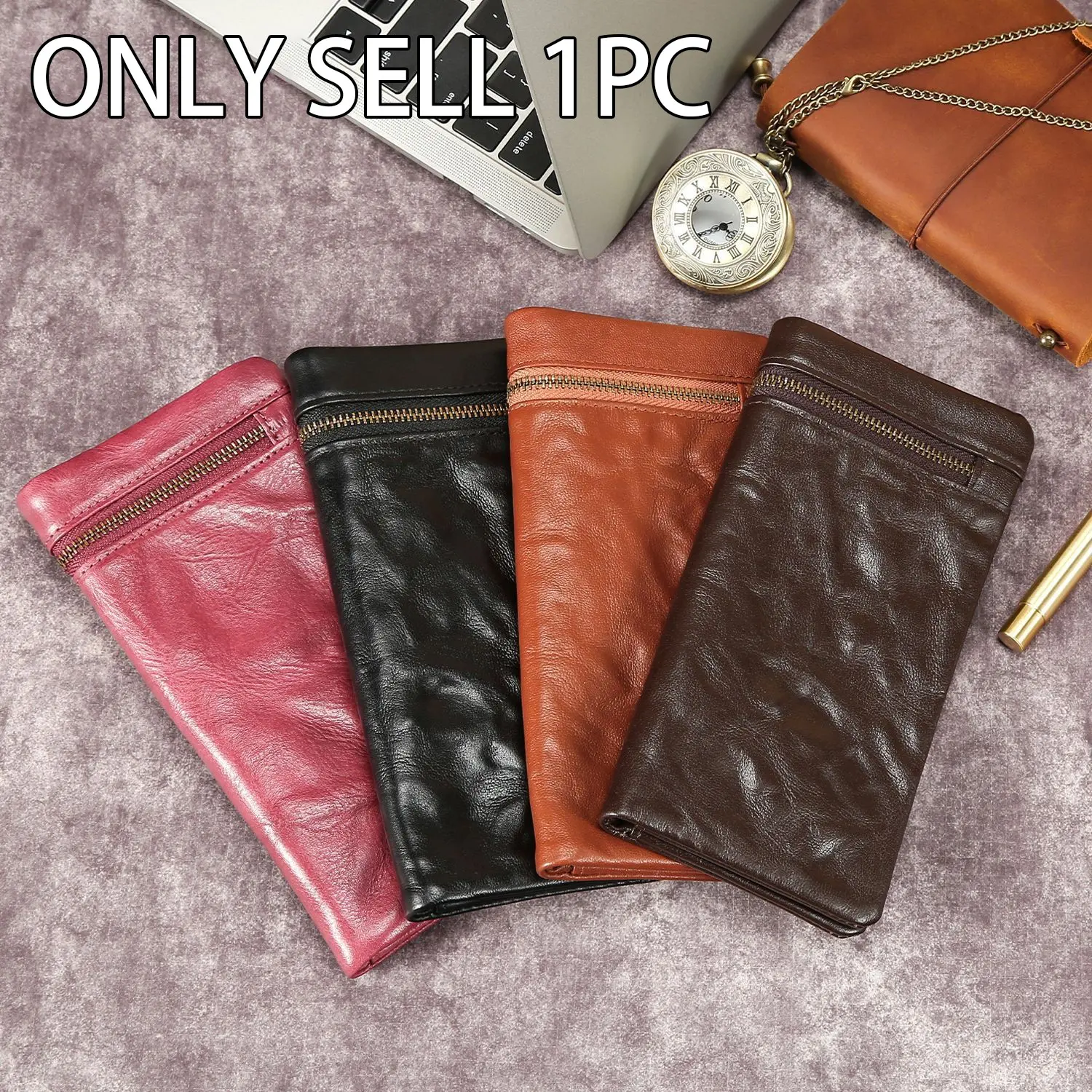 1pc Unisex Retro Folding Wallet, minimalist long and short dual style, large capacity multi-card slot design, independent coin pocket layout, vintage trendy look, portable versatile organizer, suitable for daily commuting