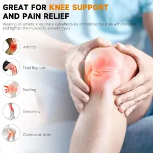 Cambivo 2 Pack Patellar Knee Brace, Knee Compression Sleeve for Men and Women, Knee Support for Running, Workout, Gym, Hiking, Sports, Rose Color, Medium Size