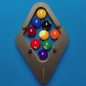 1 Piece Of Mini Billiard Triangle Rack, Suitable For Various Sizes Of Mini Billiard Balls. Billiard Accessories Designed Specifically For Small Mini Billiard Tables. Very Suitable For Indoor And Outdoor Entertainment Activities. A Perfect Holiday Gift