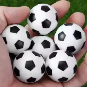 6Pcs 32mm Table Soccer Balls Black White ABS Durable Small Football for Home School Game Room Happy Playing Time