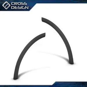 CROSSDESIGN Rear Wheel Fender Flare Molding Trim Fits Tesla Model X 2016-2023 Left+Right
