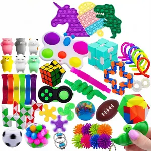 Fidget Poppers Pack – 50 Pcs Fidget Toys, Party Favors for Kids 8-12, Stocking Stuffers, Bulk Sensory Toys for Classroom Treasure Box Prizes, Goodie Bags, Birthday Gifts