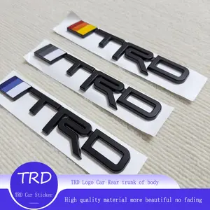 TRD Logo applies to Toyota Jeep Dodge body stickers Side logos Leaf panels Rear modification logos Car stickers