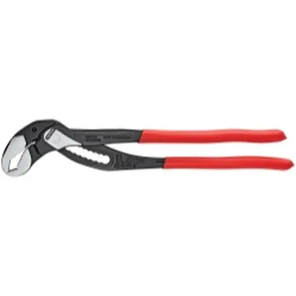 Knipex 16 In.. Alligator Pliers (Model 8801400) for Workshop Use, Box Joint Design, Greater Strength, 11-Position Adjustment, Non-Slip Self Gripping Jaw Locks, Hex/Square/Round Work Piece Grips, 2.68 lbs, Hex/Square Grips
