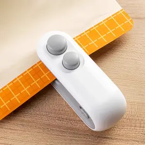 Mini Portable Snack Bag Sealer Machine, Rechargeable Heat Seal Cutter, Plastic Bag Reseal Tool, USB Charging Food Storage Sealing Device