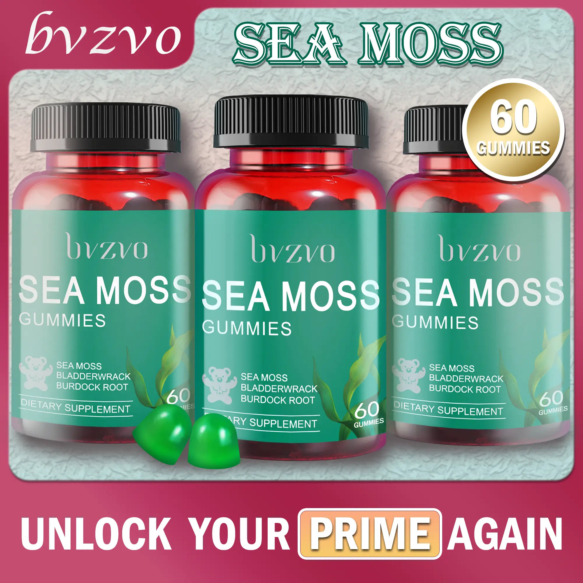 [bvzvo] Best-Selling Multimineral Detox Formula - 60 Edible Gummies All-in-1 Dietary Supplement