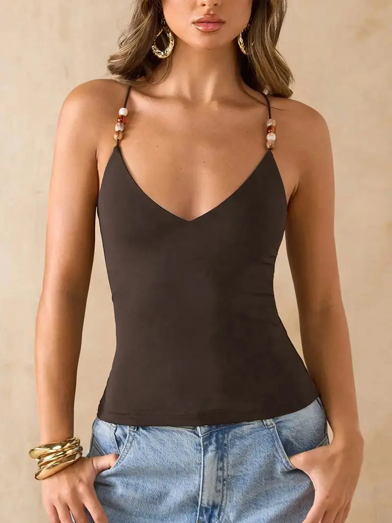 beaded cami top - TikTok Shop