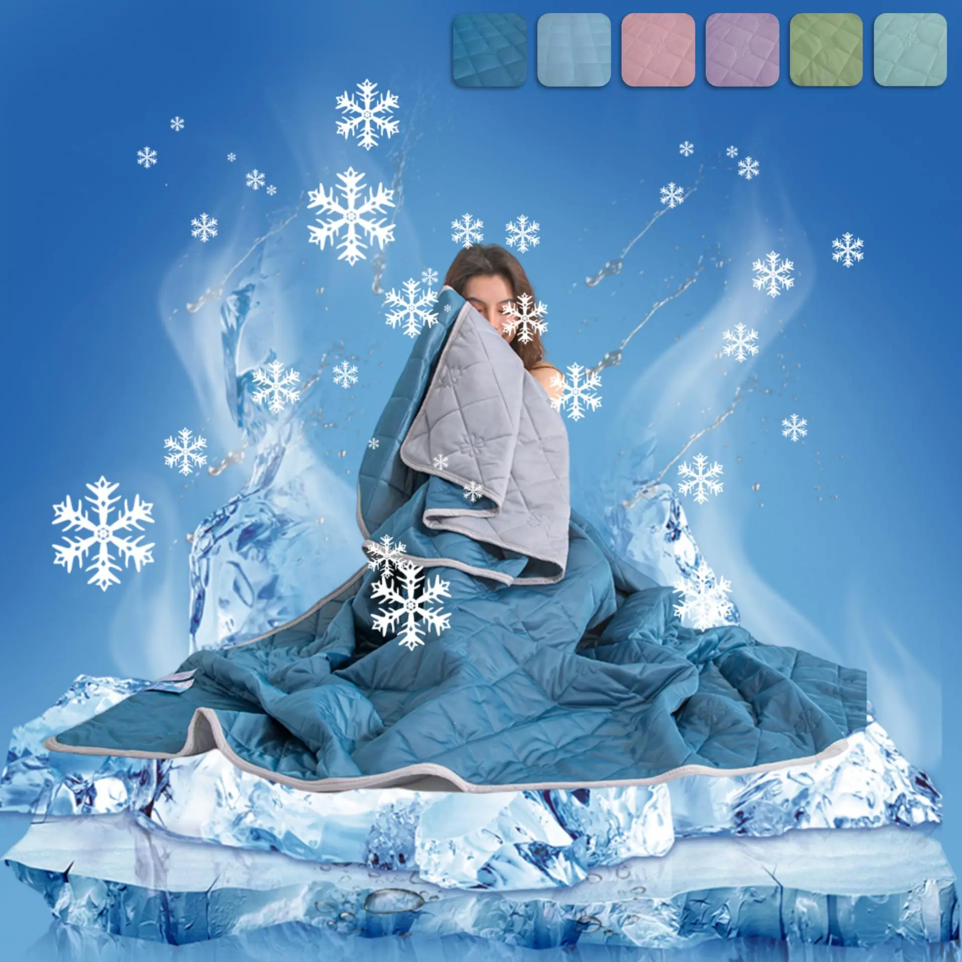 Summer Lightweight Blanket, Soft Breathable Skin-Friendly Material, Ideal for Hot Sleepers & Sweaters, Multiple Sizes Colors Available