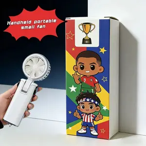 World Cup 2026 Gear: Ice-Cool Turbo Fan with 199 Speeds & RGB Lights - Clear Mechanics Ventilador (3H Battery)