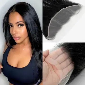 KRN 13x4/13x6 Transparent Lace Frontal 100% Real Human Hair 150% Density virgin Straight Human Hair Lace Frontal Pre Plucked Natural Hairline