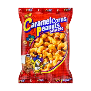 CROWN Caramel Peanut Crisps 150g - Crunchy Sweet Snack, Halal Certified, Perfect for Parties & Gifts