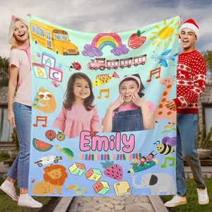 Miss Rachel Fleece Blanket Custom Photo Personalized Kids Blanket Gift 4