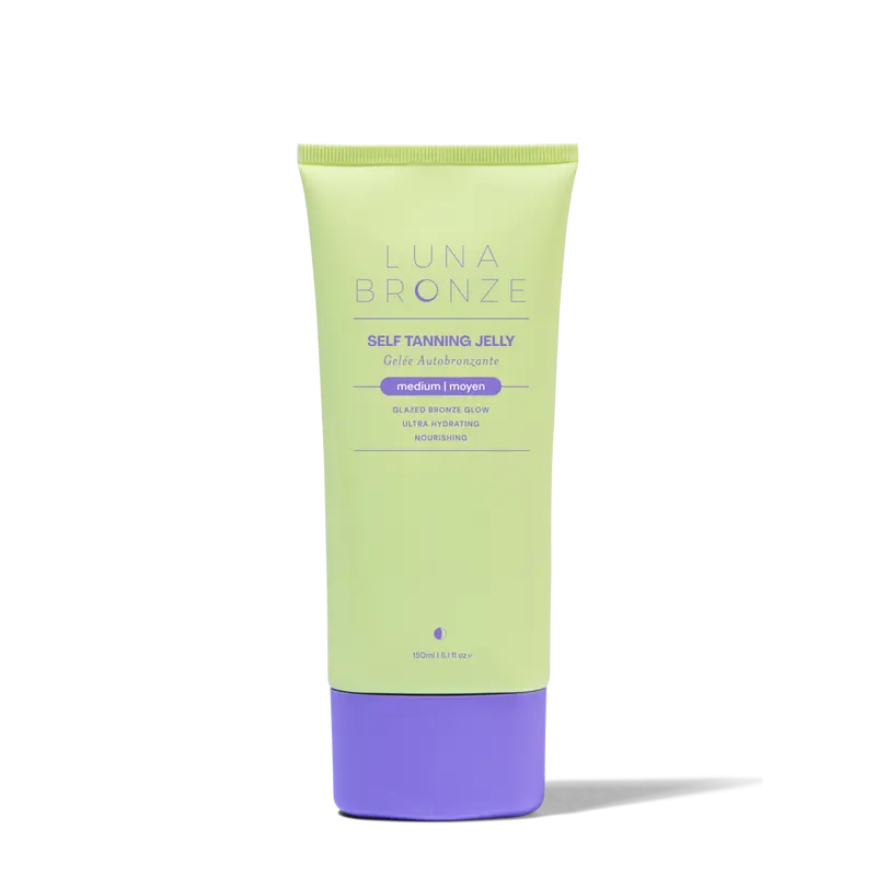 Viral Tanning Jelly, Luna Bronze - Smooth Jelly Consistency, Hyaluronic Acid, Natural Self Tanner, Vegan, Cruelty-Free Body Care Bronzing Product