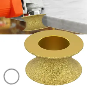 Edge Diamond Grinding Wheel, Profile Hand Diamond Wheel Bullnose Diamond Grinding Wheel Wear Resistant Tile Marble Edge Grinding Wheels 46 Grit 30/35mm for Stone Marble Granite Grinding Universal Propane Tank Gauge with Leak Detector